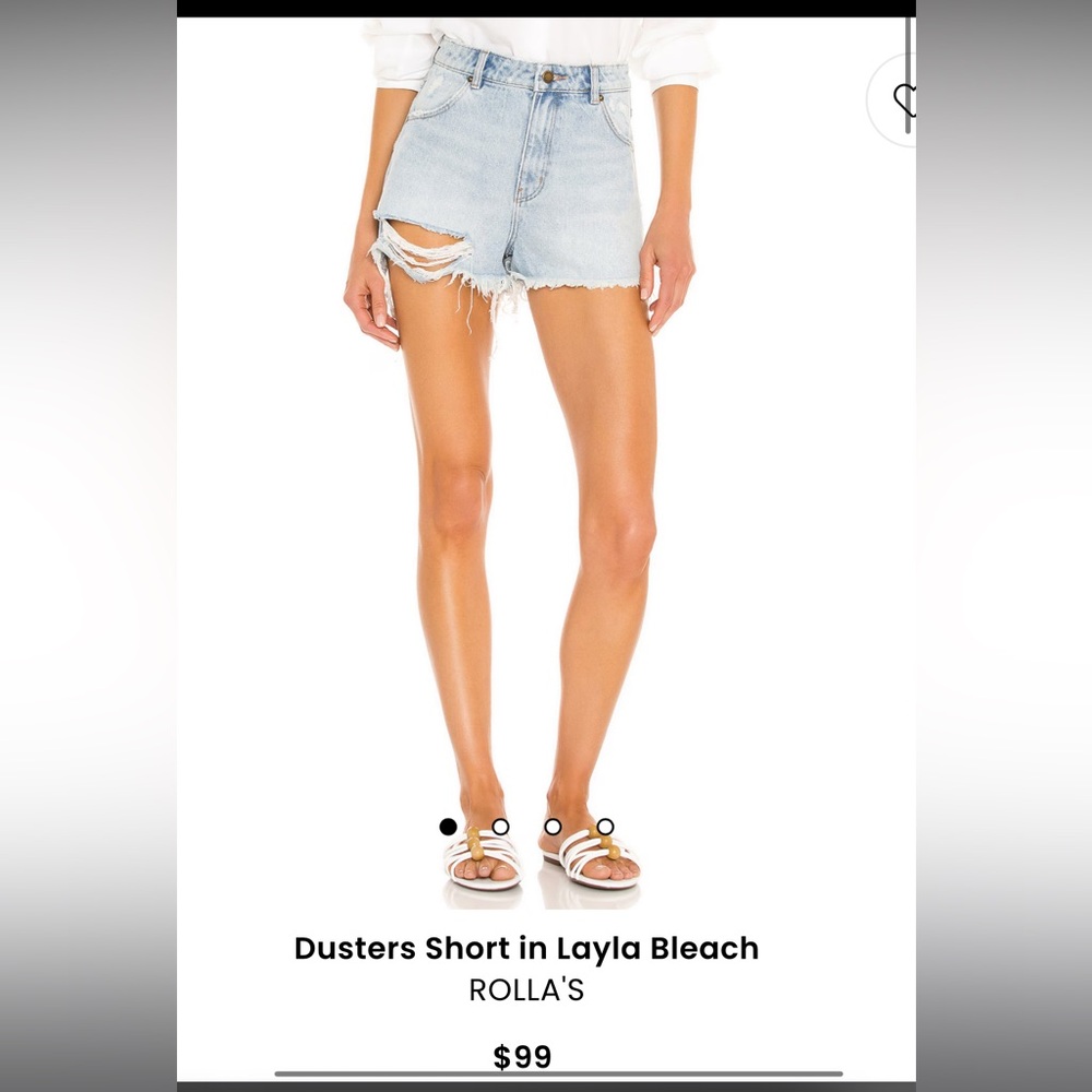 ROLLA’S Dusters Short in color Layla Bleach (light wash demin) size 28